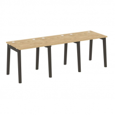 Onix Wood Рабочая станция OW.RS-3.0.7 Тиквуд Светлый/Дуб Темный/Металл Антрацит 2340*720*750