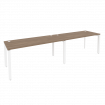 Onix Рабочая станция на П-образном м/к O.MP-RS-2.4.7 Дуб Аризона/Металл Белый 3160*720*750