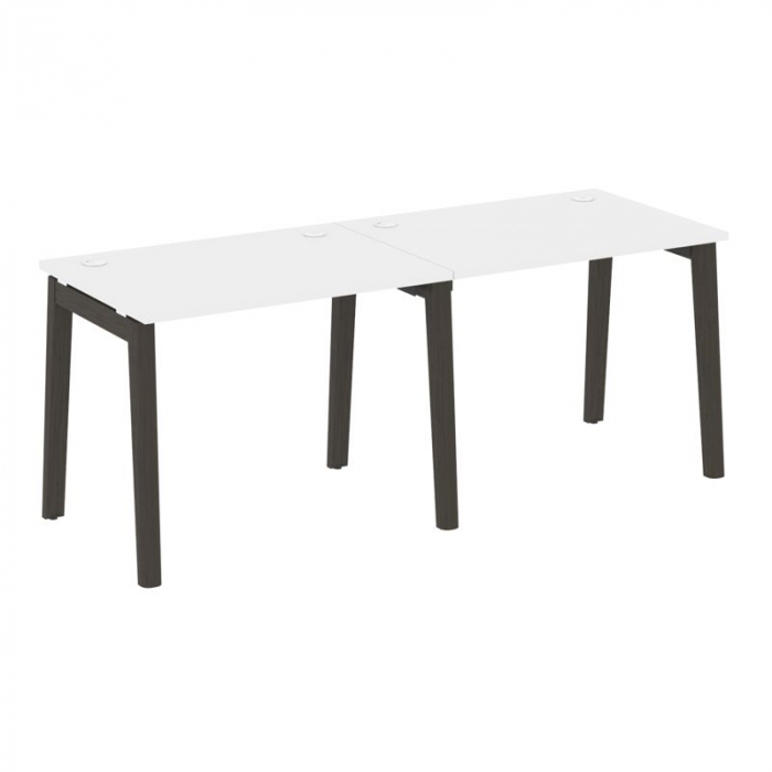 Onix Wood Рабочая станция OW.RS-2.1.7 Белый Бриллиант/Дуб Темный/Металл Антрацит 1960*720*750