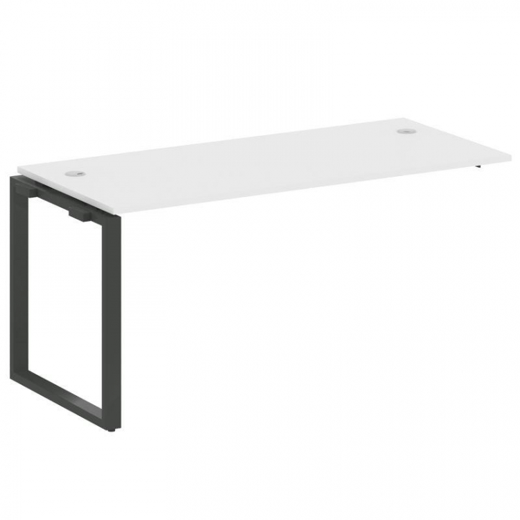 Metal System Проходной элемент рабочей станции на О-образном м/к БО.ПРС-СП-1.4 Белый/Металл Антрацит