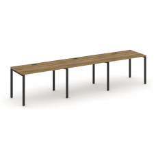 Concept Рабочая станция 3 места CN.ORS-006 Сандал Янтарный/Металл Черный 3540*720*750