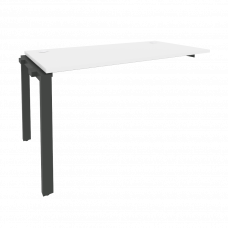 Onix Наборный элемент рабочей станции на П-образном м/к O.MP-1.NRS-3.7 Белый Бриллиант/Металл Антрац