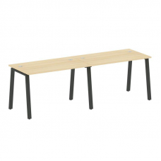 Metal System Рабочая станция на 2 места на А-образном м/к БА.СМ-2.2 Акация Лорка/Металл Антрацит 240