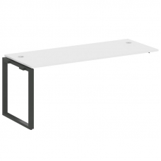 Metal System Проходной элемент рабочей станции на О-образном м/к БО.ПРС-СП-1.5 Белый/Металл Антрацит