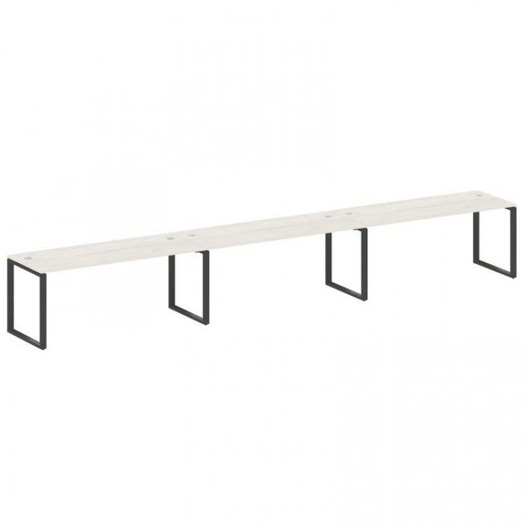 Metal System Рабочая станция на 3 места на О-образном м/к БО.СМ-3.5 Дуб Наварра/Металл Антрацит 5400