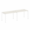 Metal System Quattro Рабочая станция на 2 места на П-образном м/к 40БП.СМ-2.2 Дуб Наварра/Металл Бел