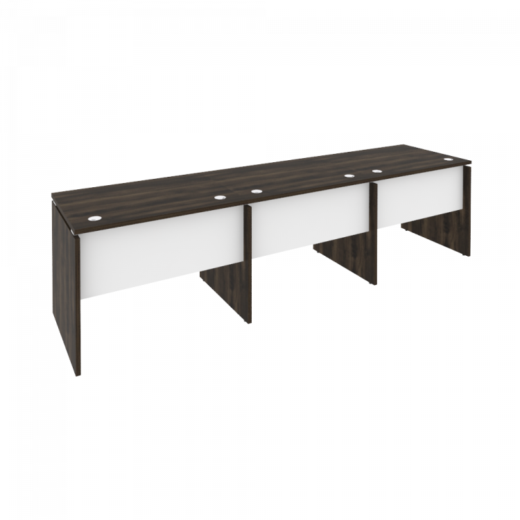 Onix Рабочая станция O.RS-3.1.7 Дуб Мали/Белый Бриллиант 2940*720*750