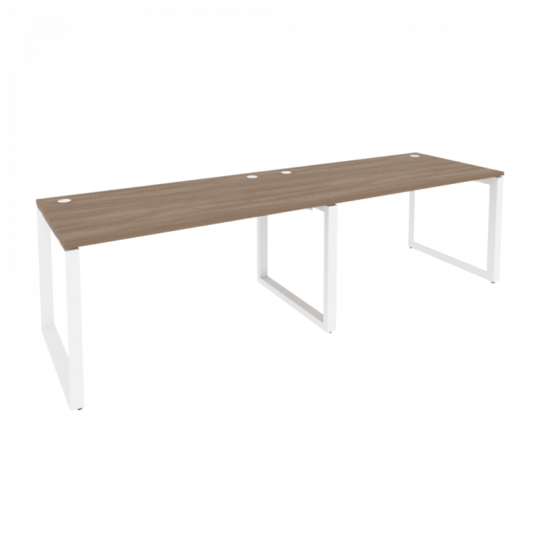 Onix Рабочая станция на О-образном м/к O.MO-RS-2.3.8 Дуб Аризона/Металл Белый 2760*800*750
