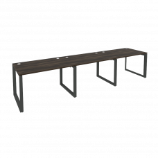 Onix Рабочая станция на О-образном м/к O.MO-RS-3.2.8 Дуб Мали/Металл Антрацит 3540*800*750