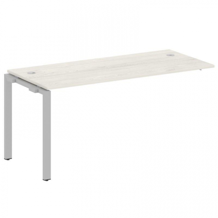 Metal System Проходной элемент рабочей станции на П-образном м/к БП.ПРС-СП-1.4 Дуб Наварра/Металл Се