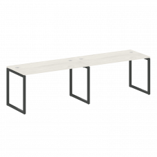 Metal System Quattro Рабочая станция на 2 места на О-образном м/к 40БО.СМ-2.3 Дуб Наварра/Металл Ант