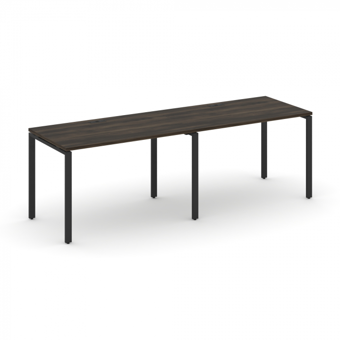 Concept Рабочая станция 2 места CN.ORS-002 Дуб Мали/Металл Черный 2360*720*750