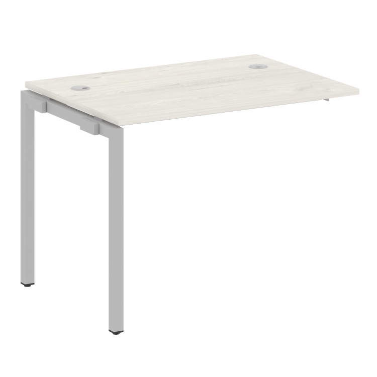 Metal System Quattro Проходной элемент рабочей станции на П-образном м/к 40БП.ПРС-СП-1.1 Дуб Наварра