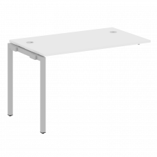 Metal System Quattro Проходной элемент рабочей станции на П-образном м/к 40БП.ПРС-СП-1.2 Белый/Метал