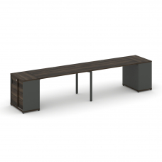 Concept Рабочая станция с опорными шкафом-купе CN.ORS-235 A Дуб Мали/Антрацит/Металл Антрацит 3600*7