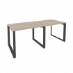 Onix Рабочая станция на О-образном м/к O.MO-RS-2.1.8 Дуб Аттик/Металл Антрацит 1960*800*750