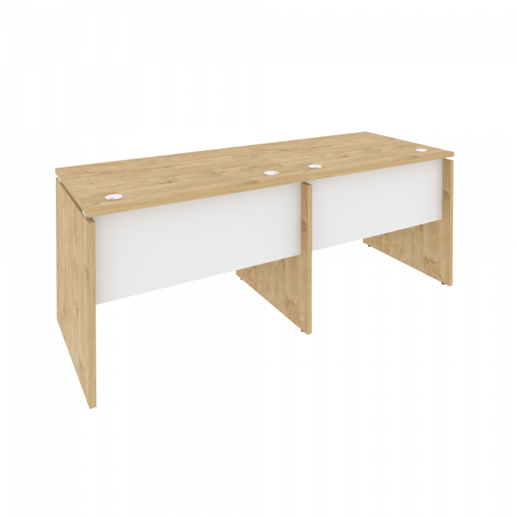 Onix Рабочая станция O.RS-2.1.7 Тиквуд Светлый/Белый Бриллиант 1960*720*750