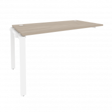 Onix Наборный элемент рабочей станции на П-образном м/к O.MP-1.NRS-3.7 Дуб Аттик/Металл Белый 1380*7