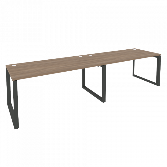 Onix Рабочая станция на О-образном м/к O.MO-RS-2.4.8 Дуб Аризона/Металл Антрацит 3160*800*750