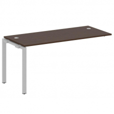 Metal System Проходной элемент рабочей станции на П-образном м/к БП.ПРС-СП-1.4 Венге Цаво/Металл Сер