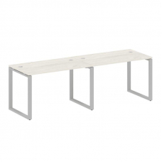 Metal System Рабочая станция на 2 места на О-образном м/к БО.СМ-2.2 Дуб Наварра/Металл Серый 2400*72