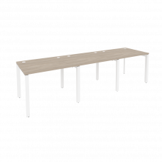 Onix Рабочая станция на П-образном м/к O.MP-RS-3.1.8 Дуб Аттик/Металл Белый 2940*800*750