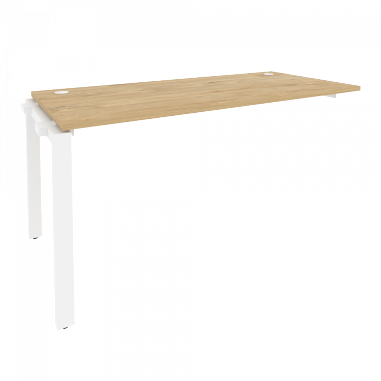 Onix Наборный элемент рабочей станции на П-образном м/к O.MP-1.NRS-4.7 Тиквуд Светлый/Металл Белый 1