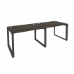 Onix Рабочая станция на О-образном м/к O.MO-RS-2.2.8 Дуб Мали/Металл Антрацит 2360*800*750