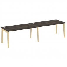 Onix Wood Рабочая станция OW.RS-2.4.8 Дуб Мали/Дуб Светлый/Металл Белый 3160*800*750