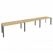 Onix Рабочая станция на П-образном м/к O.MP-RS-3.4.7 Тиквуд Светлый/Металл Антрацит 4740*720*750