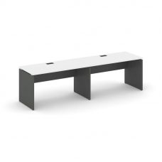 Style Project Рабочая станция 1 сторон. SN-D.ORS-022 Белый/Антрацит/Черная Заглушка 2360*800*750