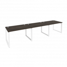 Onix Рабочая станция на О-образном м/к O.MO-RS-3.2.8 Дуб Мали/Металл Белый 3540*800*750