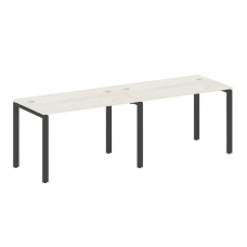 Metal System Рабочая станция на 2 места на П-образном м/к БП.СМ-2.2 Дуб Наварра/Металл Антрацит 2400