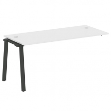 Metal System Проходной элемент рабочей станции на А-образном м/к БА.ПРС-СП-1.4 Белый/Металл Антрацит