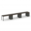 Concept Рабочая станция 3 места с 3 опорными тумбами CN.ORS-446 A Дуб Мали/Антрацит/Металл Антрацит