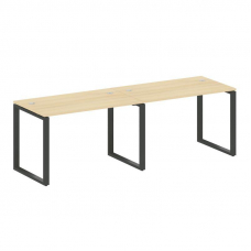 Metal System Рабочая станция на 2 места на О-образном м/к БО.СМ-2.2 Акация Лорка/Металл Антрацит 240