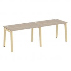 Onix Wood Рабочая станция OW.RS-2.2.7 Дуб Аттик/Дуб Светлый/Металл Белый 2360*720*750