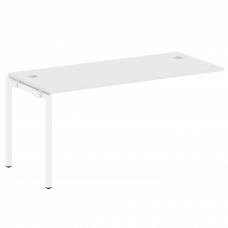 Metal System Quattro Проходной элемент рабочей станции на П-образном м/к 40БП.ПРС-СП-1.4 Белый/Метал