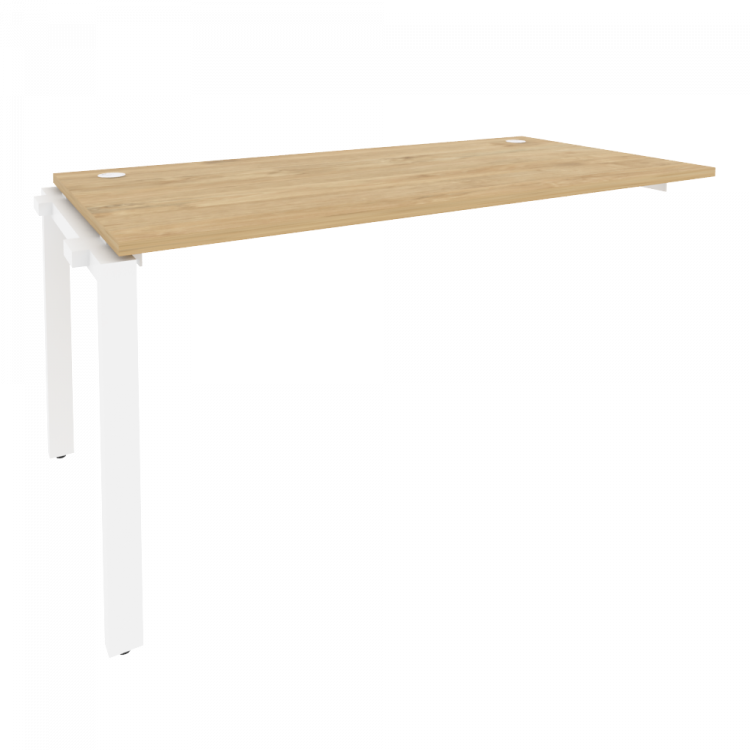 Onix Наборный элемент рабочей станции на П-образном м/к O.MP-1.NRS-4.8 Тиквуд Светлый/Металл Белый 1