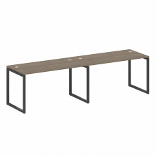 Metal System Quattro Рабочая станция на 2 места на О-образном м/к 40БО.СМ-2.3 Вяз Благородный/Металл