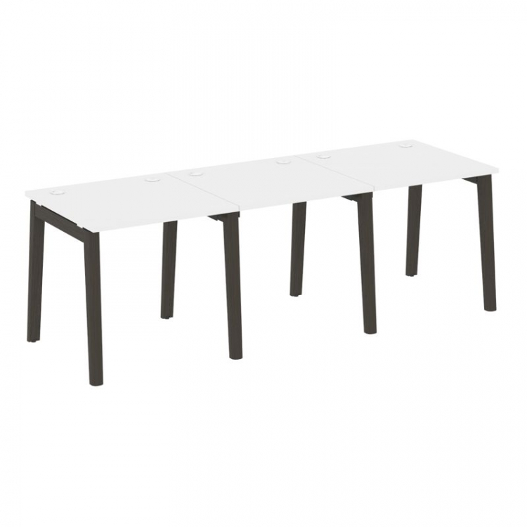 Onix Wood Рабочая станция OW.RS-3.0.8 Белый Бриллиант/Дуб Темный/Металл Антрацит 2340*800*750