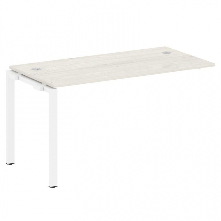 Metal System Проходной элемент рабочей станции на П-образном м/к БП.ПРС-СП-1.3 Дуб Наварра/Металл Бе