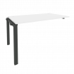 Onix Наборный элемент рабочей станции на П-образном м/к O.MP-1.NRS-3.8 Белый Бриллиант/Металл Антрац