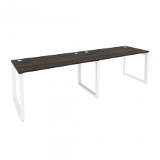Onix Рабочая станция на О-образном м/к O.MO-RS-2.3.7 Дуб Мали/Металл Белый 2760*720*750