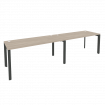 Onix Рабочая станция на П-образном м/к O.MP-RS-2.4.7 Дуб Аттик/Металл Антрацит 3160*720*750