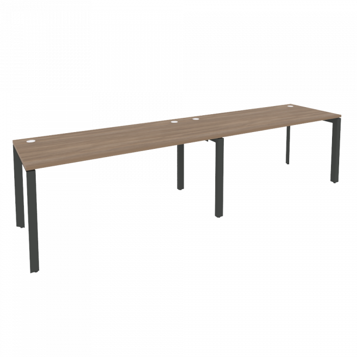 Onix Рабочая станция на П-образном м/к O.MP-RS-2.4.7 Дуб Аризона/Металл Антрацит 3160*720*750