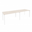 Onix Рабочая станция на П-образном м/к O.MP-RS-2.3.8 Денвер Светлый/Металл Белый 2760*800*750