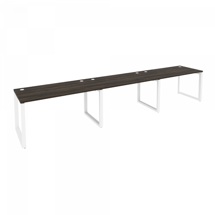 Onix Рабочая станция на О-образном м/к O.MO-RS-3.3.7 Дуб Мали/Металл Белый 4140*720*750