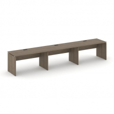 Style Project Рабочая станция 1 сторон. SN-D.ORS-042 Вяз Благородный/Черная Заглушка 3540*700*750