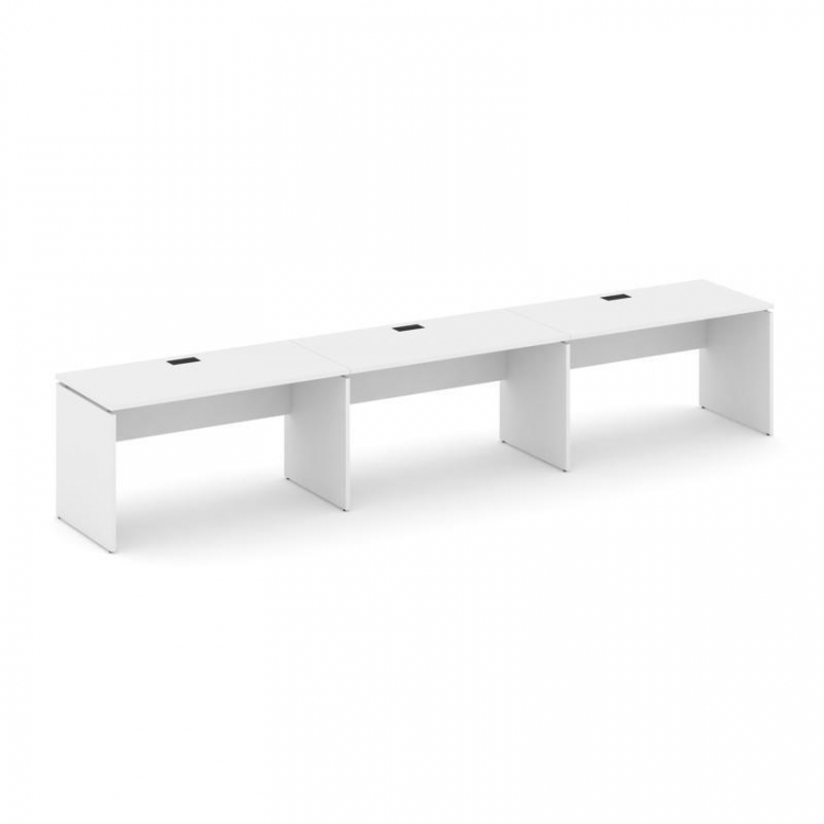 Style Project Рабочая станция 1 сторон. SN-D.ORS-043 Белый/Черная Заглушка 4140*700*750